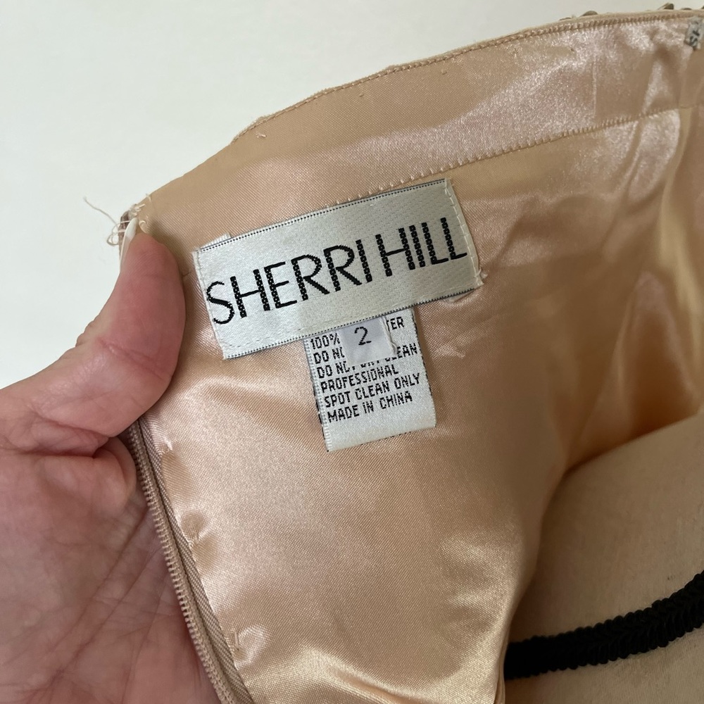 Sherri Hill Blush Pink Beaded Strapless Homecoming Dress Size 2 Cocktail Party - Picture 5 of 5